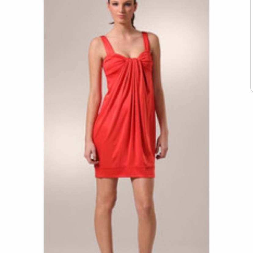 Dvf Poppy Orange Lear Dress